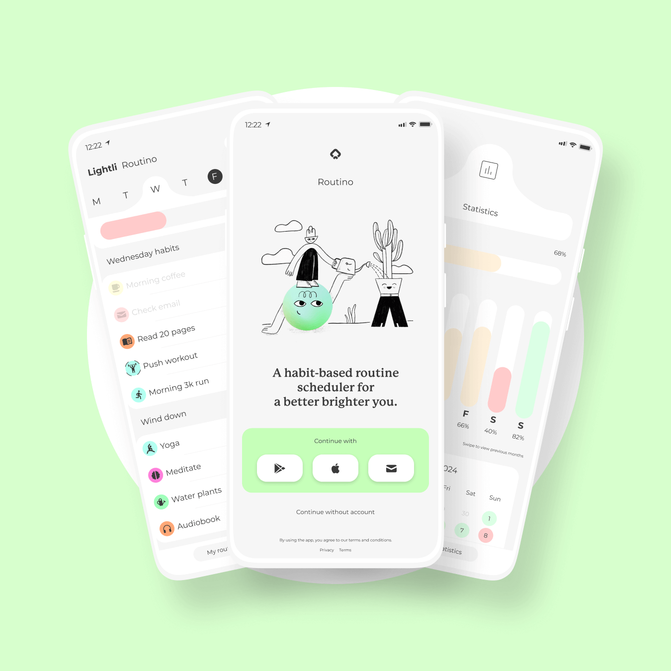 Routino - a habit based routine manager app by Lightli